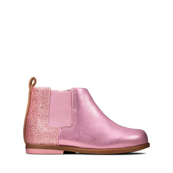 Clarks Girls Drew Fun Toddler Casual Shoes Pink | USA-3246970